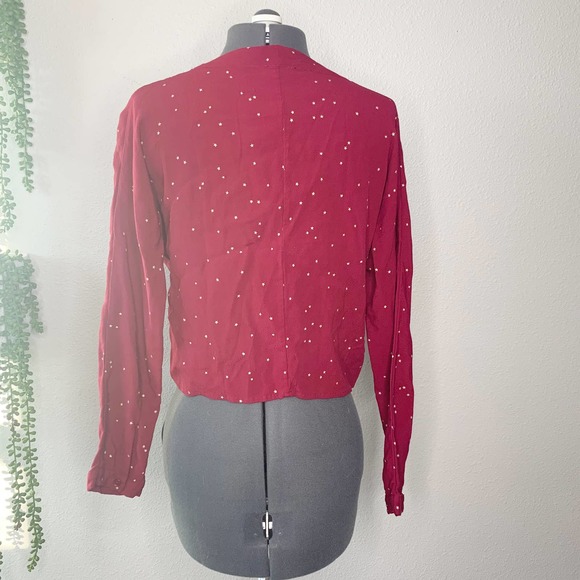 Rails Sloane Red Rogue Gradient Stars Button Front Shirt Women's Size Small S - Picture 5 of 10